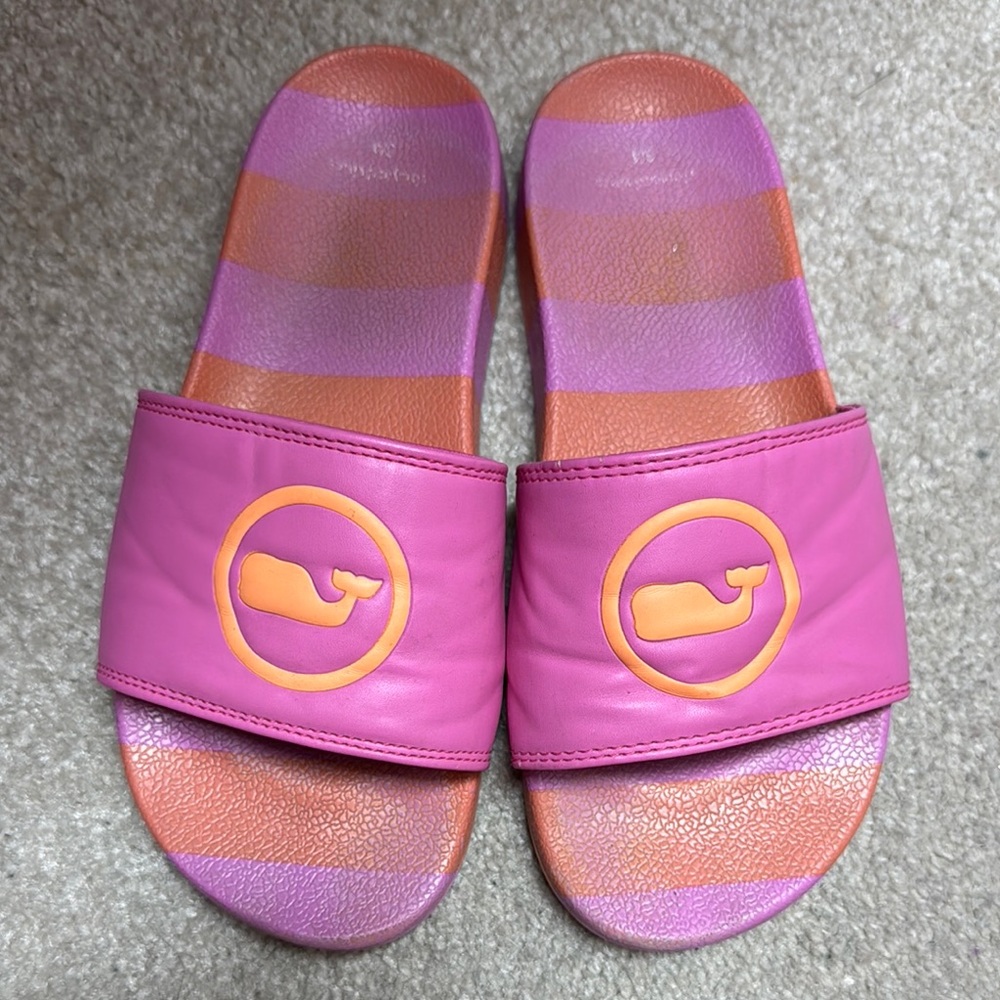 Vineyard Vines Pink and Orange Sandals